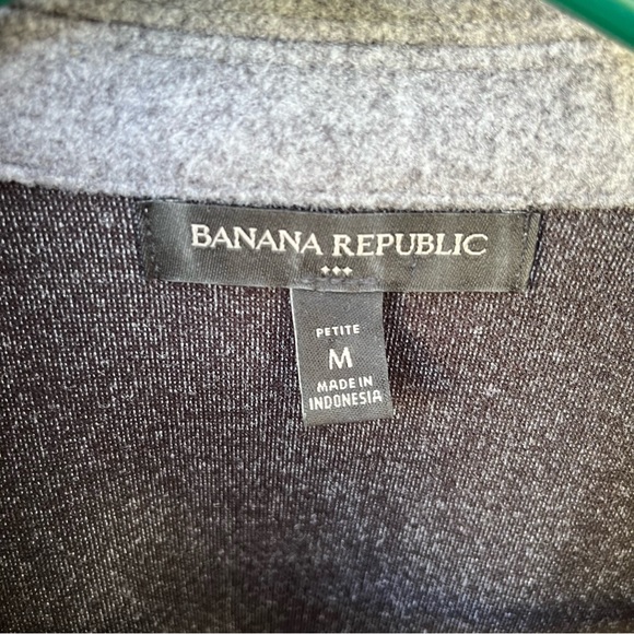 Banana Republic Wm’s Melton Volume-Sleeve Light Gray Jacket Sz M Petite - Picture 3 of 14